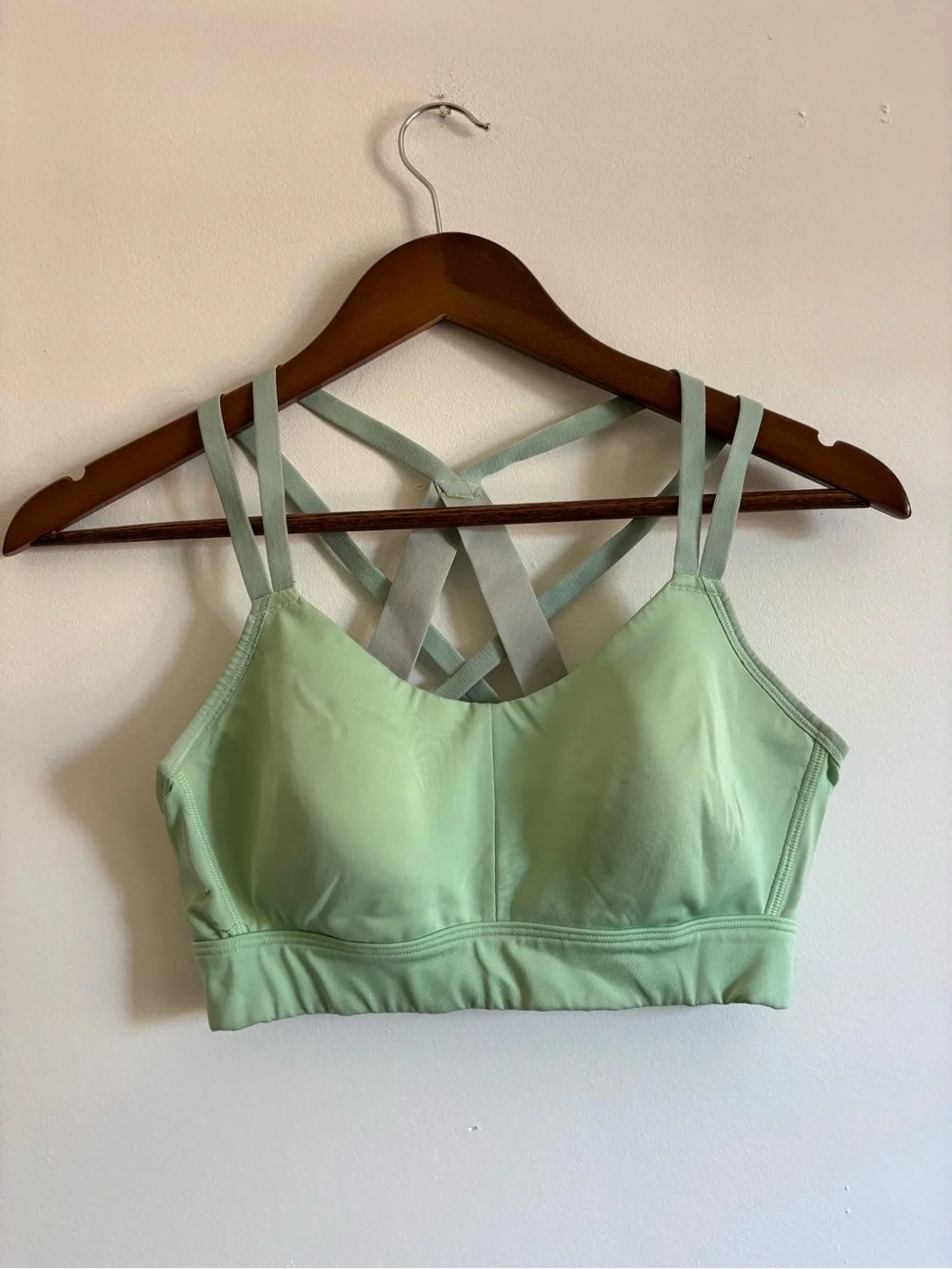 Under Armour Mint Green Crisscross Sports Bra